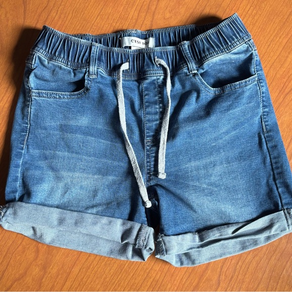 c’est toi Pants - C’Est Toi stretch Denim Shorts